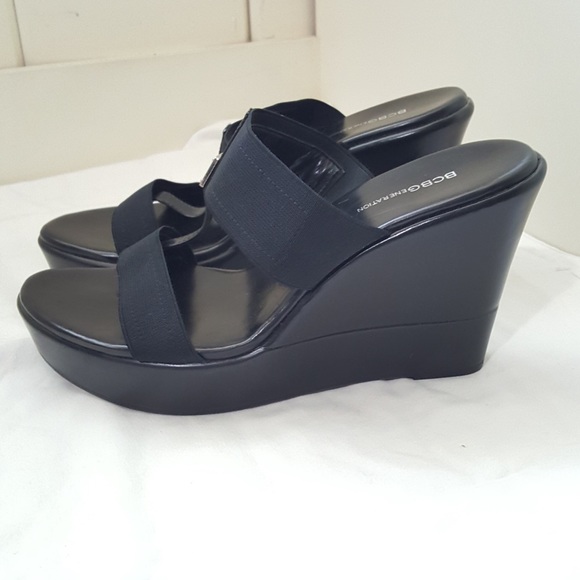BCBGENERATION Women’s platform wedge sandal shoe size 8 - Picture 2 of 11